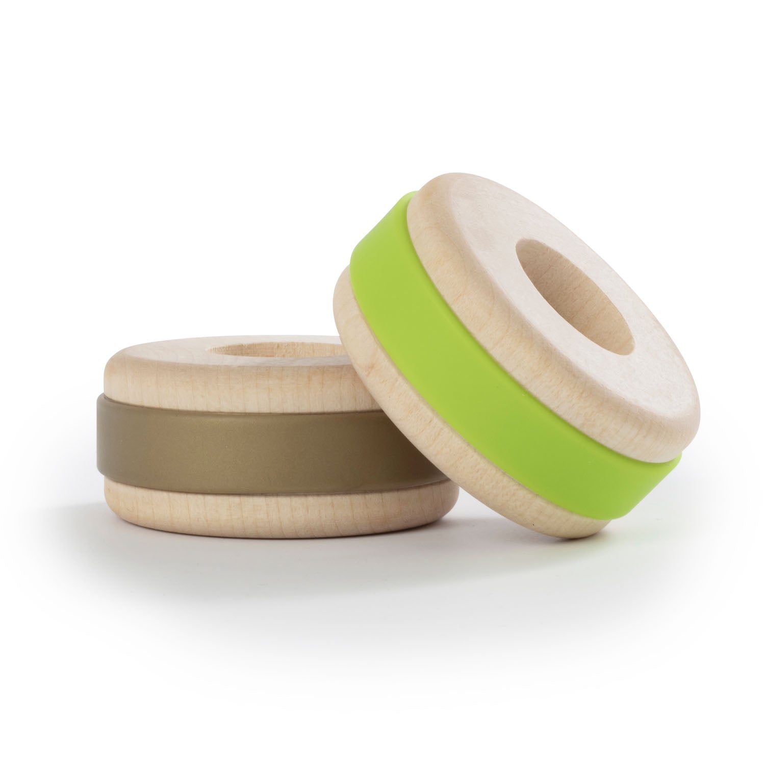 Chunkies: Natural wooden toy car in the shape of a vintage beetle car with wooden wheels, skate bearings and stainless steel hardware. Built to last generations. 